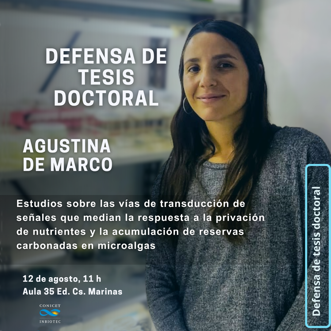 Defensa de tesis doctoral de Agustina De Marco